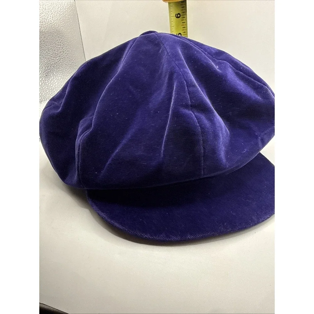 Vintage Velvet Cab Hat By New York Hat‎ & Cap Co Blue Velvet